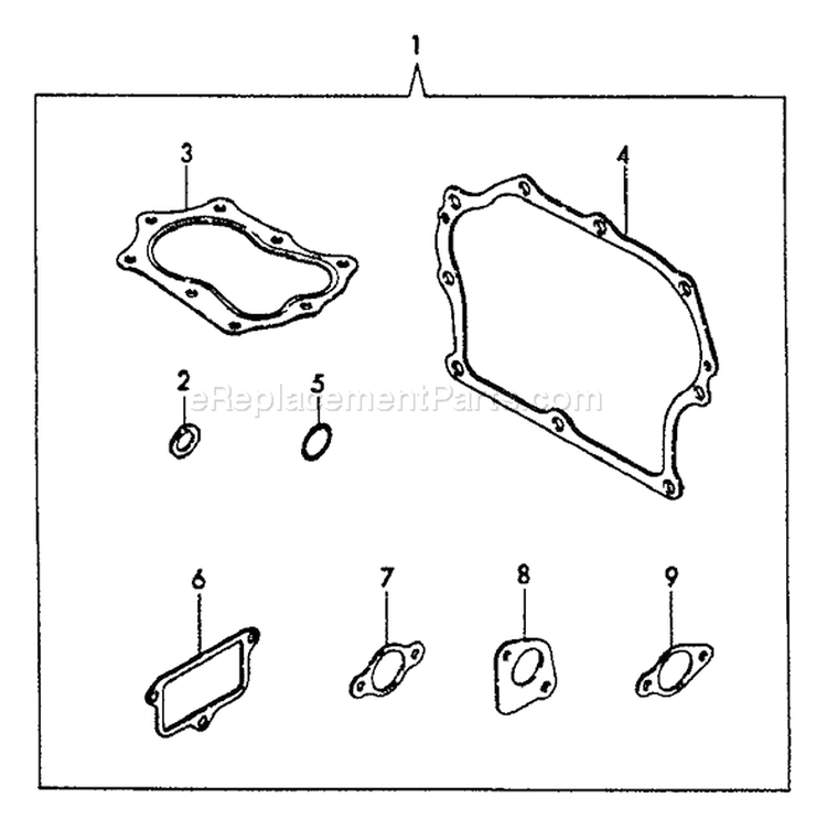 Page K Diagram and Parts List for EG-4300E  Echo Generator