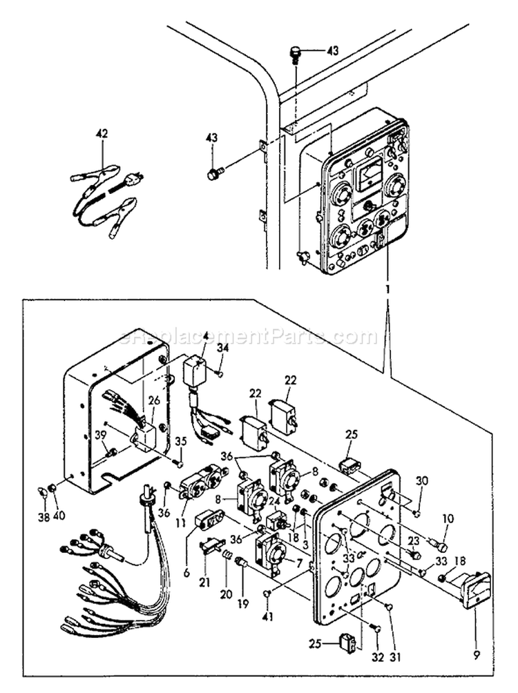 Page Q Diagram and Parts List for EG-4300E  Echo Generator