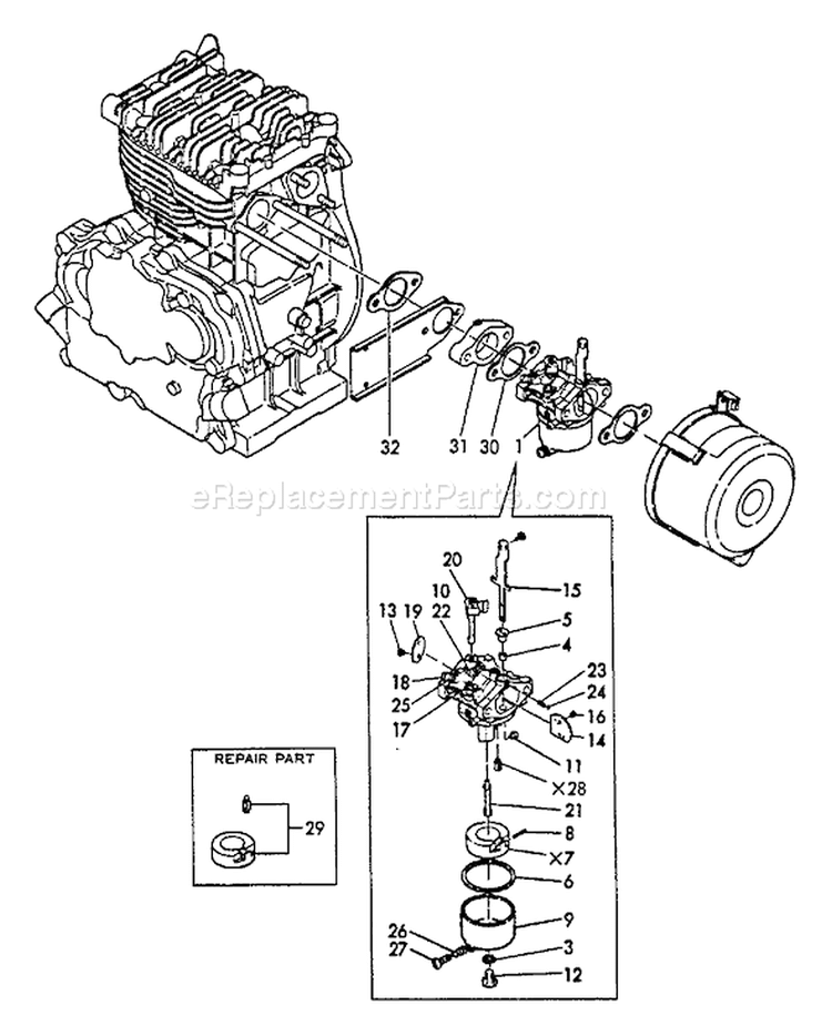 Page C Diagram and Parts List for EG-4300E  Echo Generator