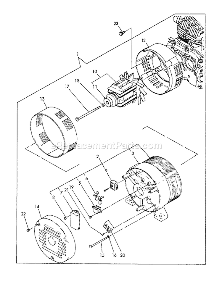 Page N Diagram and Parts List for EG-4300 After S/N 00846 Echo Generator