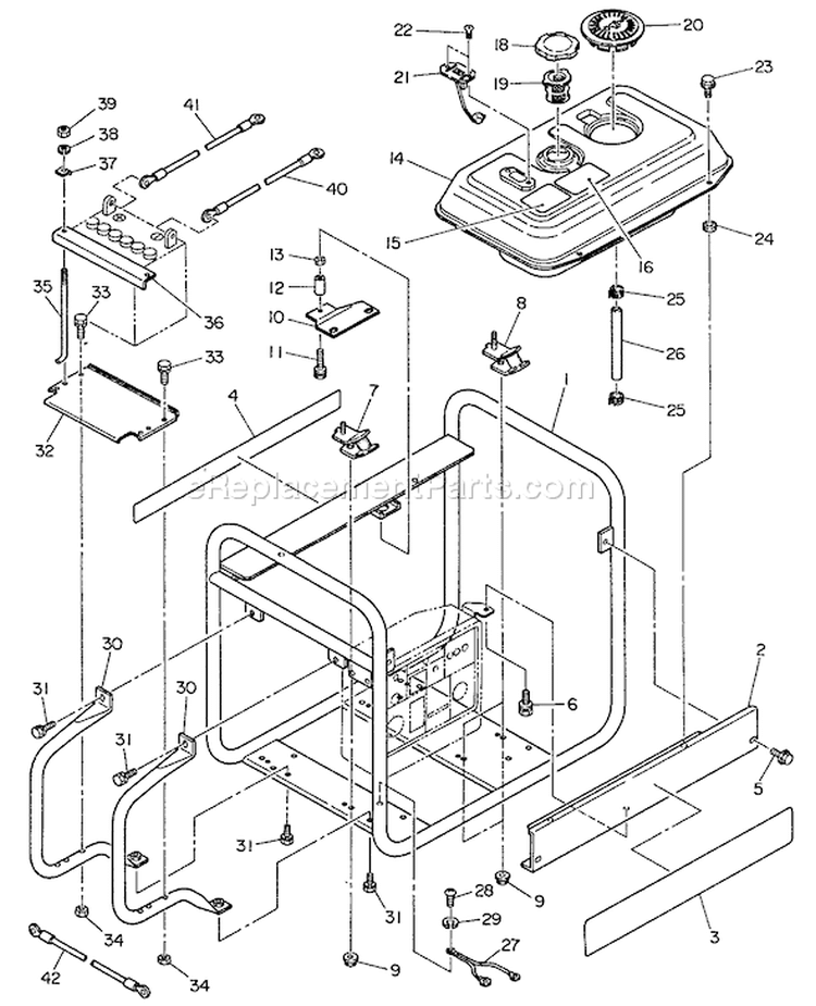 Page B Diagram and Parts List for EG-5500E  Echo Generator