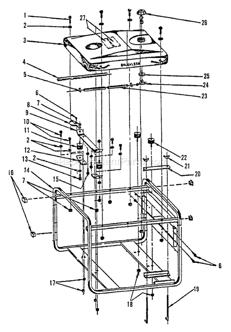 Page B Diagram and Parts List for EG-5600E  Echo Generator