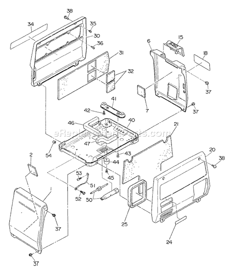 Page B Diagram and Parts List for EG-650  Echo Generator