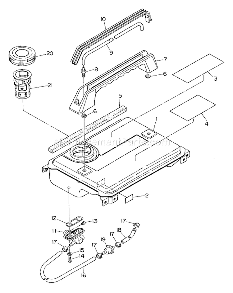 Page C Diagram and Parts List for EG-650  Echo Generator
