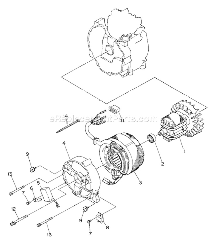 Page D Diagram and Parts List for EG-650  Echo Generator