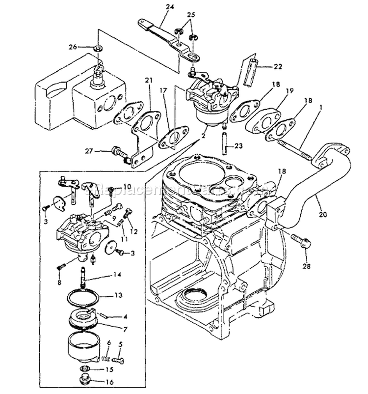 Page C Diagram and Parts List for EG-750  Echo Generator