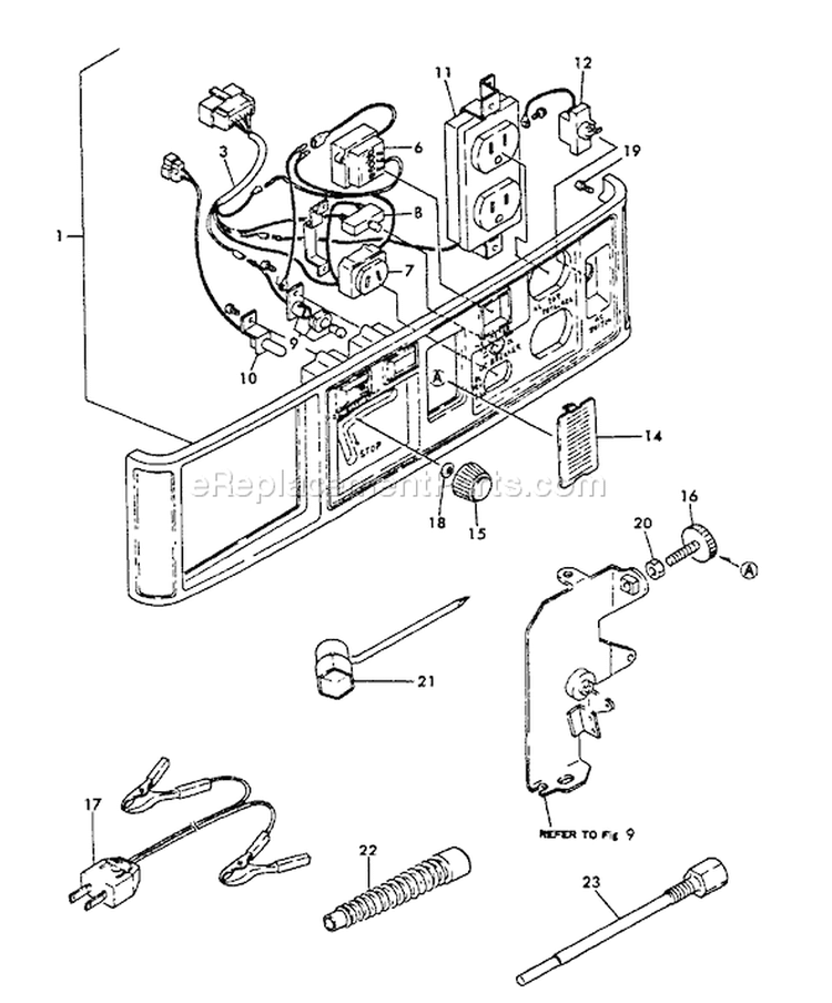 Page F Diagram and Parts List for EG-750  Echo Generator