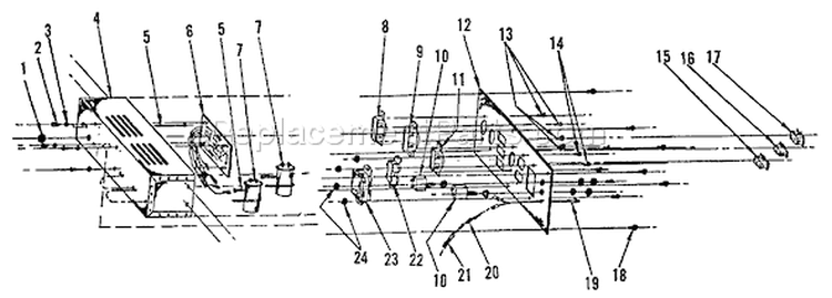 Page A Diagram and Parts List for EG-7601E  Echo Generator