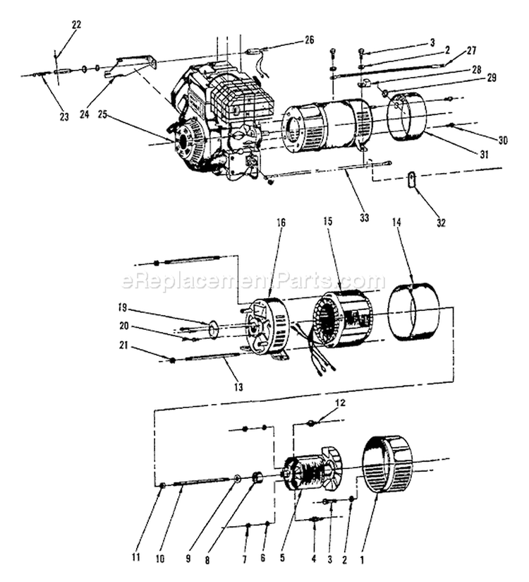 Page C Diagram and Parts List for EG-7601E  Echo Generator