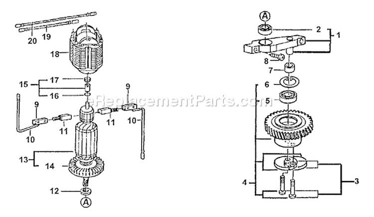 Page B Diagram and Parts List for EHC-2000  Echo Hedge Trimmer