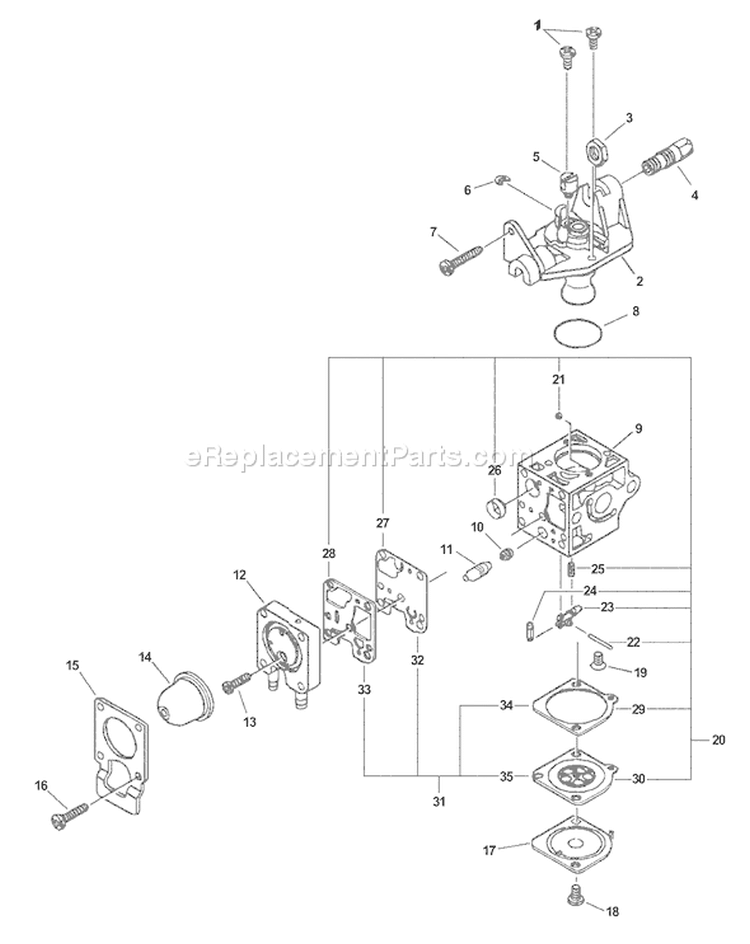 Page B Diagram and Parts List for ES-230 05001001 - 05999999 Echo Chipper Shredder