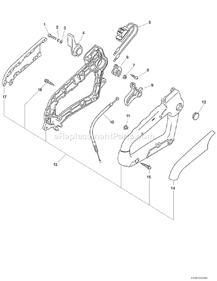 Page G Diagram and Parts List for ES-231 06001001 - 06999999 Echo Chipper Shredder