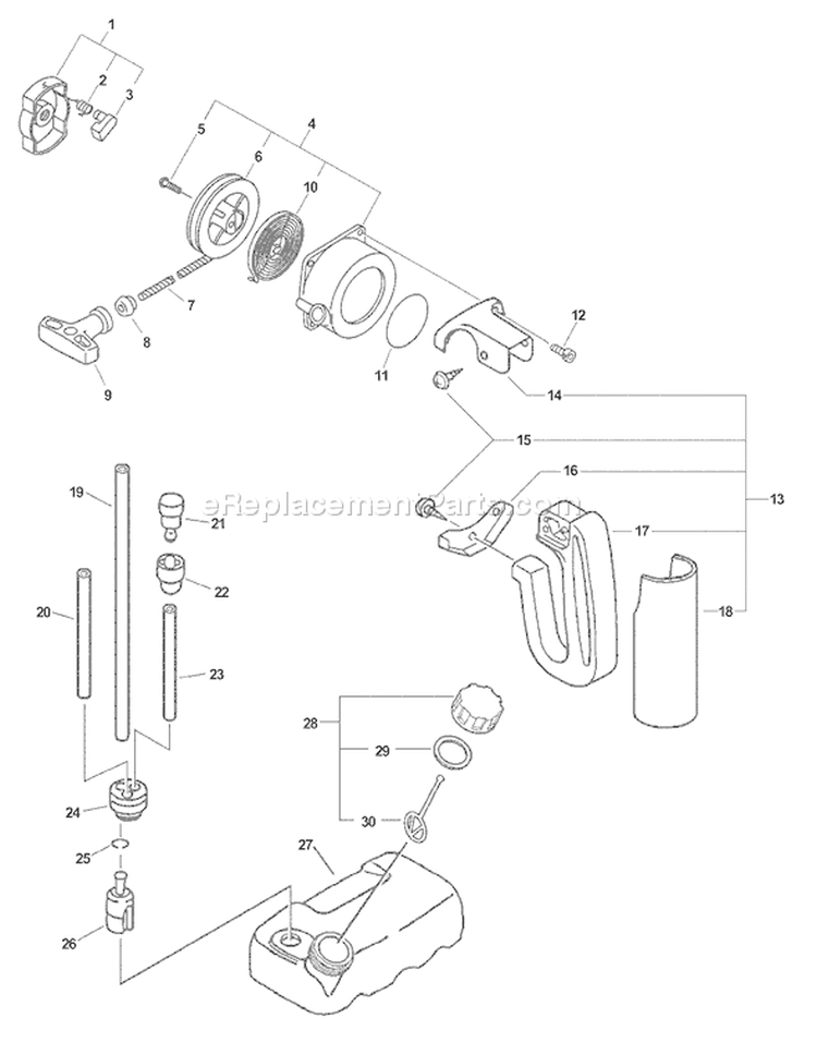 Page I Diagram and Parts List for ES-231 06001001 - 06999999 Echo Chipper Shredder