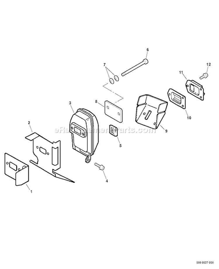 Page D Diagram and Parts List for ES-230 P18912001001 - P18912999999 Echo Chipper Shredder