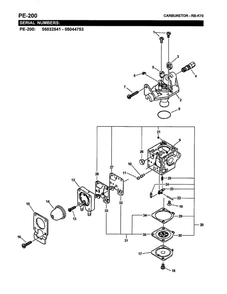 Part Location Diagram of A021000720 Echo Carburetor , Rb-K70