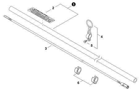 Main Pipe Diagram and Parts List for DSRM-2600U U56500001001 - U56500999999 Echo Charger