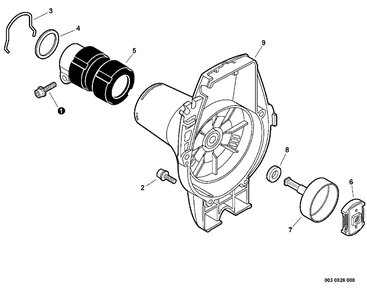 Part Location Diagram of A172000320 Echo Fan Case Assembly