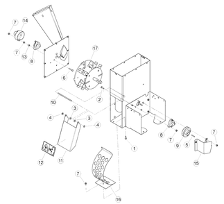 Rotor And Bearings Diagram and Parts List for SC-2013 200SCB000001 - 200SCB999999 Echo Chipper Shredder