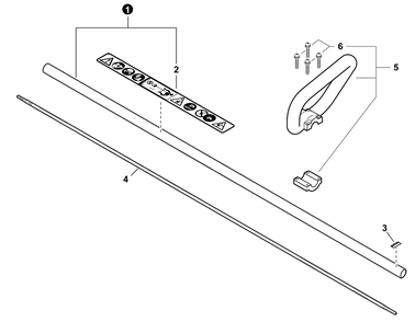 Part Location Diagram of X505000140 Echo Label - Caution
