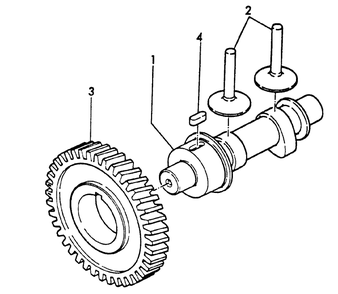 Camshaft Diagram and Parts List for EG-2300 01001 - 03371 Echo Generator