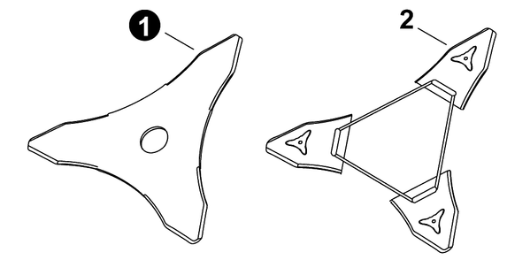 Part Location Diagram of P021014320 Echo Blade, 10" 3-Tooth