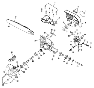 Part Location Diagram of V651000040 Echo Gear - Bevel