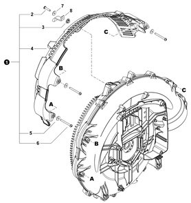 Part Location Diagram of E104000300 Echo Guard, Leaf