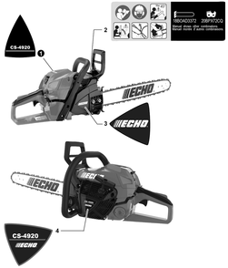 Part Location Diagram of X505010090 Echo Label - Caution