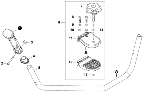 Part Location Diagram of C403000810 Echo Grip, Handle