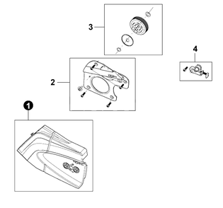 Sprocket Kit And Guards Diagram and Parts List for DCS-5000 401CSR000001 - 401CSR999999 Echo Charger