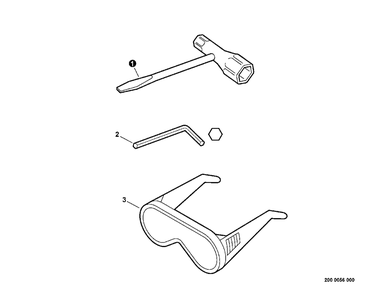 Tools Diagram and Parts List for PPT-2400 (Type 1E)(E14220001001 - E14220999999) Echo Pole Saw