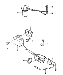 Oil Sensor Diagram and Parts List for EG-2300 01001 - 03371 Echo Generator