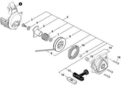 Starter Diagram and Parts List for PB-9010H P55915001001 - P55915999999 Echo Leaf Blower / Vacuum