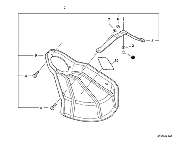 Part Location Diagram of 89018623760 Echo Label - Danger