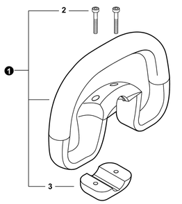 Handle - Support Diagram and Parts List for DSRM-2600 U56200001001 - U56200999999 Echo Trimmer
