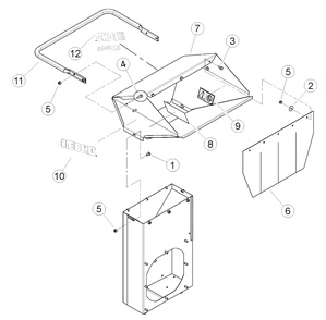 Hopper Diagram and Parts List for SC-2013 200SCB000001 - 200SCB999999 Echo Chipper Shredder