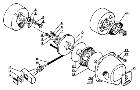 Starter Diagram and Parts List for SRM-202 F Version Echo Trimmer