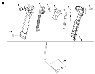 Part Location Diagram of P021041471 Echo Switch Assy, On-Off