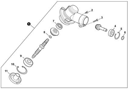 Part Location Diagram of P021053950 Echo Case, Gear