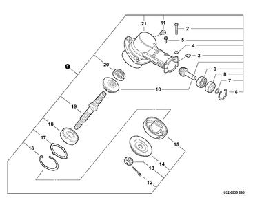 Part Location Diagram of C351000311 Echo Case, Gear