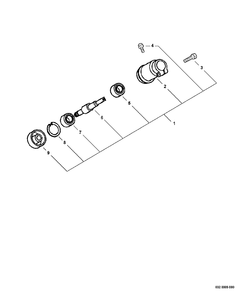 Gear Case Diagram and Parts List for GT-201 06001001 - 06999999 Echo Trimmer