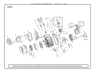 Figure E Diagram and Parts List for EGI-2300 (Revision 02)(090930357)(2020-03) Echo Generator