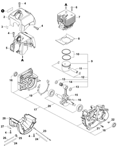 Part Location Diagram of X547002410 Echo Label - Model Srm-520es