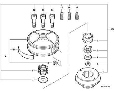 Part Location Diagram of V216000070 Echo Stud - Bronze