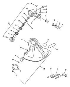Part Location Diagram of 69901840830 Echo Shield bracket