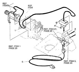 Electric Starter (St4500e Only) Diagram and Parts List for ST-4500E 5001181329934 - 5001999999999 Echo Snow Blower