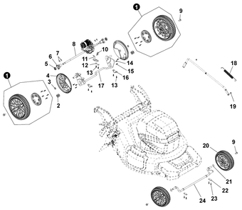 Part Location Diagram of YH450000460 Echo Nut