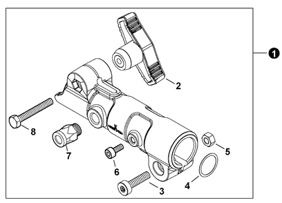 Coupler Diagram and Parts List for DPAS-2100SB 404PAS000001 - 404PAS999999 Echo Trimmer