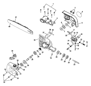 Part Location Diagram of V651000041 Echo DISCONTINUED