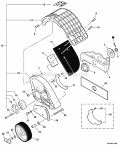 Part Location Diagram of V806000070 Echo Screw - 6 X 35